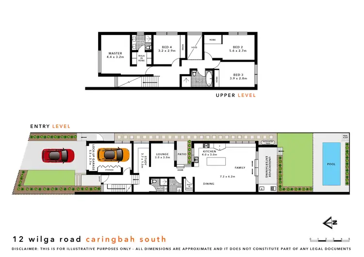 Floorplan of Homely semi-detached listing, 12A Wilga Road, Caringbah South NSW 2229
