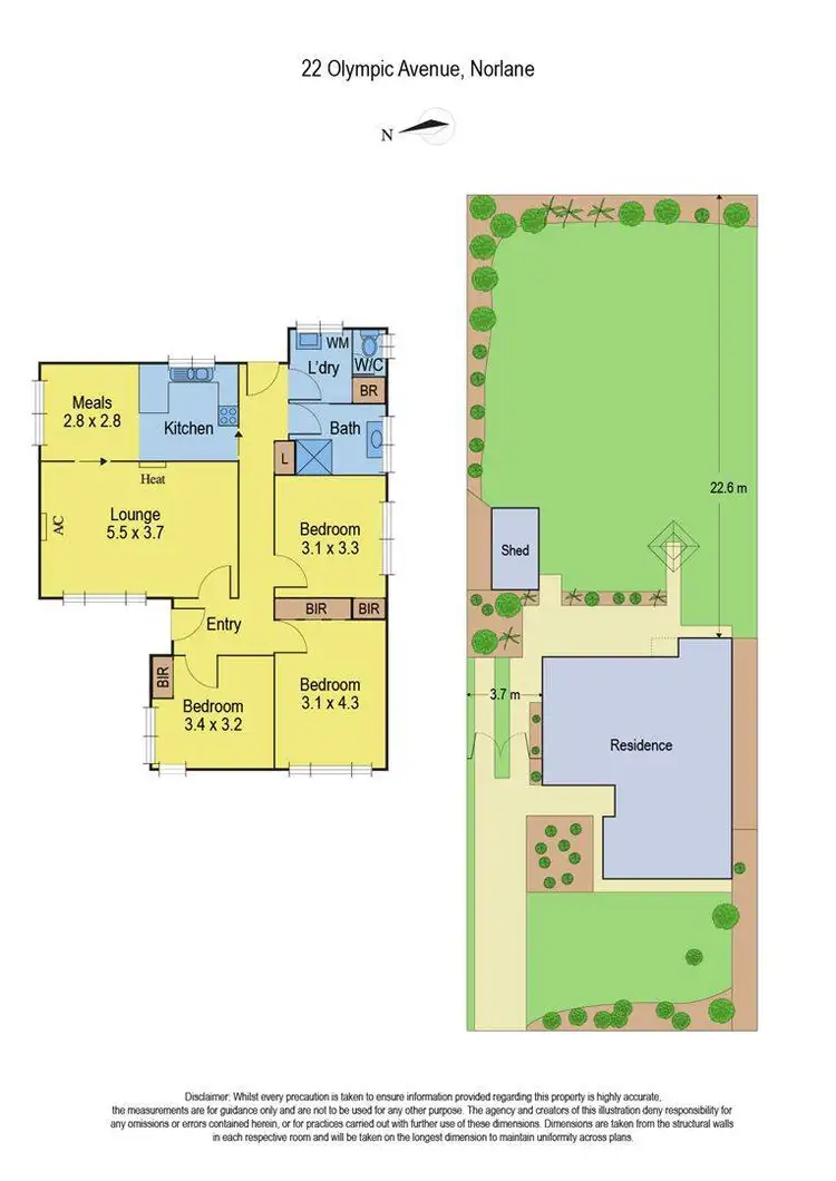 Floorplan of Homely house listing, 22 Olympic Avenue, Norlane VIC 3214