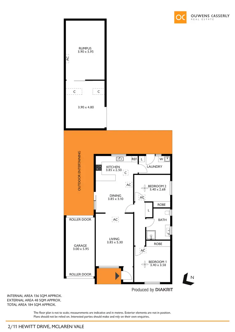 Floorplan of Homely unit listing, 2/11 Hewitt Drive, Mclaren Vale SA 5171