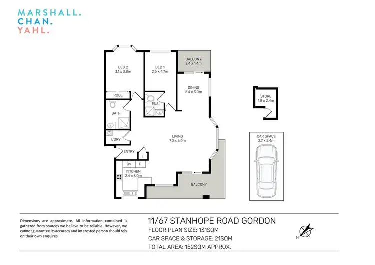 Floorplan of Homely apartment listing, 11/67 Stanhope Road, Killara NSW 2071