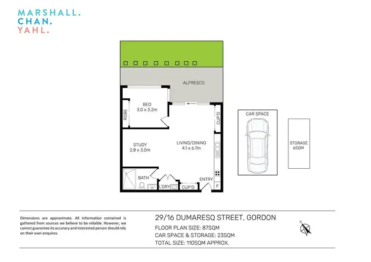 Floorplan of Homely apartment listing, 29/16-22 Dumaresq Street, Gordon NSW 2072