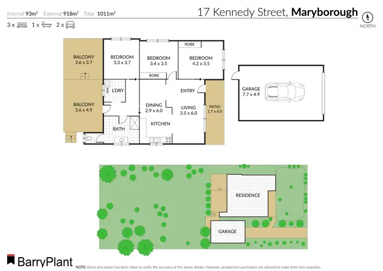Floorplan of Homely house listing, 17 Kennedy Street, Maryborough VIC 3465
