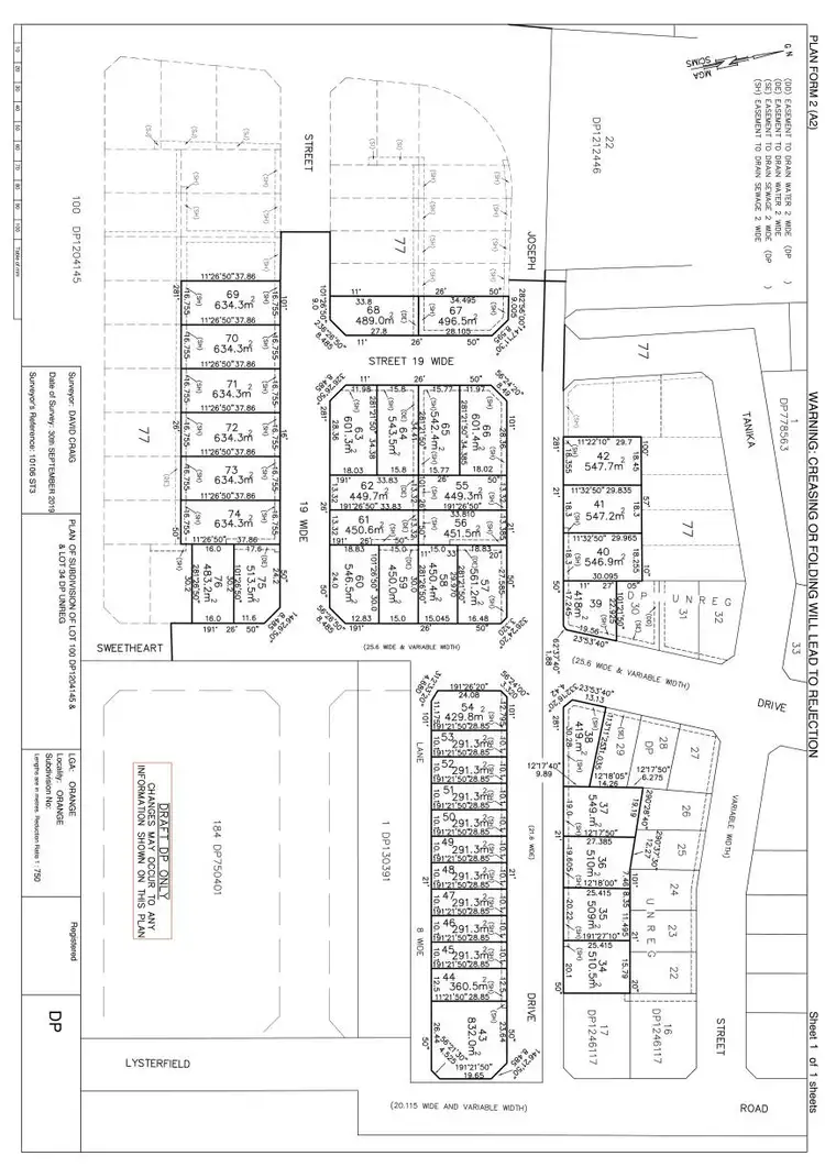 Floorplan of Homely land listing, LOT 55 Joseph Drive, Orange NSW 2800
