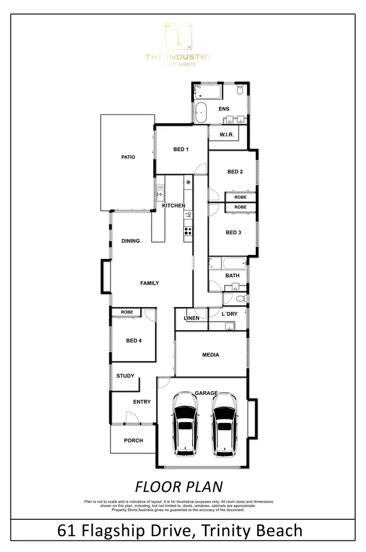 Floorplan of Homely house listing, 61 Flagship Drive, Trinity Beach QLD 4879