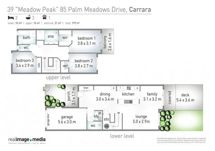 Floorplan of Homely townhouse listing, 39/85 Palm Meadows Drive, Carrara QLD 4211