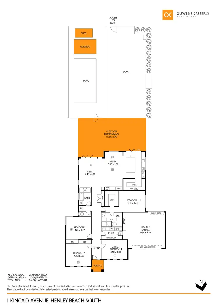 Floorplan of Homely house listing, 1 Kincaid Road, Henley Beach South SA 5022