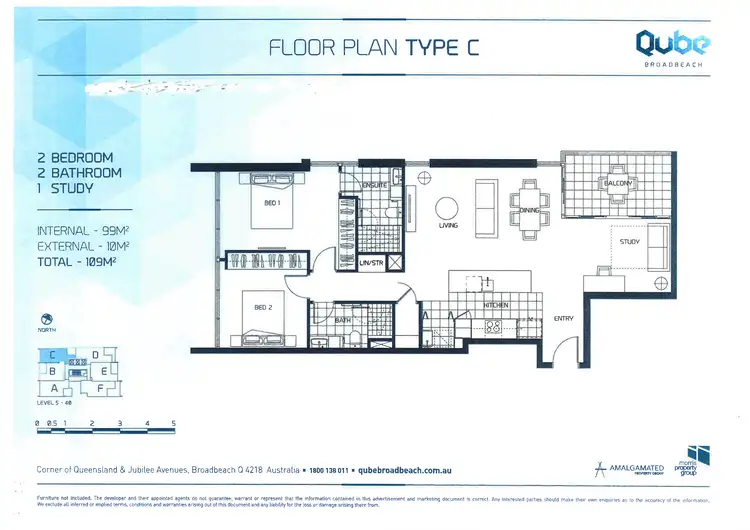 Floorplan of Homely apartment listing, 39/2-4 Jubilee Avenue, Broadbeach QLD 4218