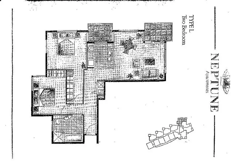 Floorplan of Homely apartment listing, Level 7/701/30 Surf Parade, Broadbeach QLD 4218