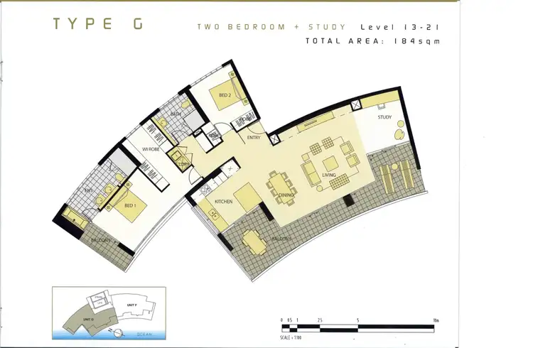 Floorplan of Homely apartment listing, 173 Old Burleigh Road, Broadbeach QLD 4218