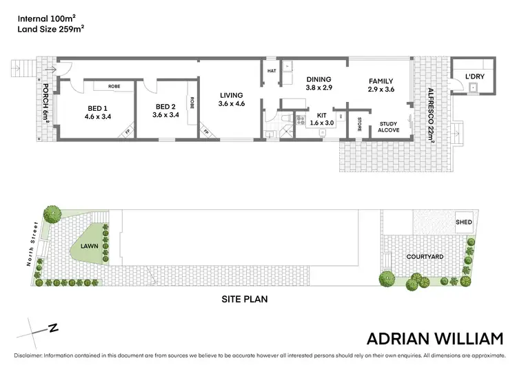 Floorplan of Homely house listing, 39 North Street, Marrickville NSW 2204