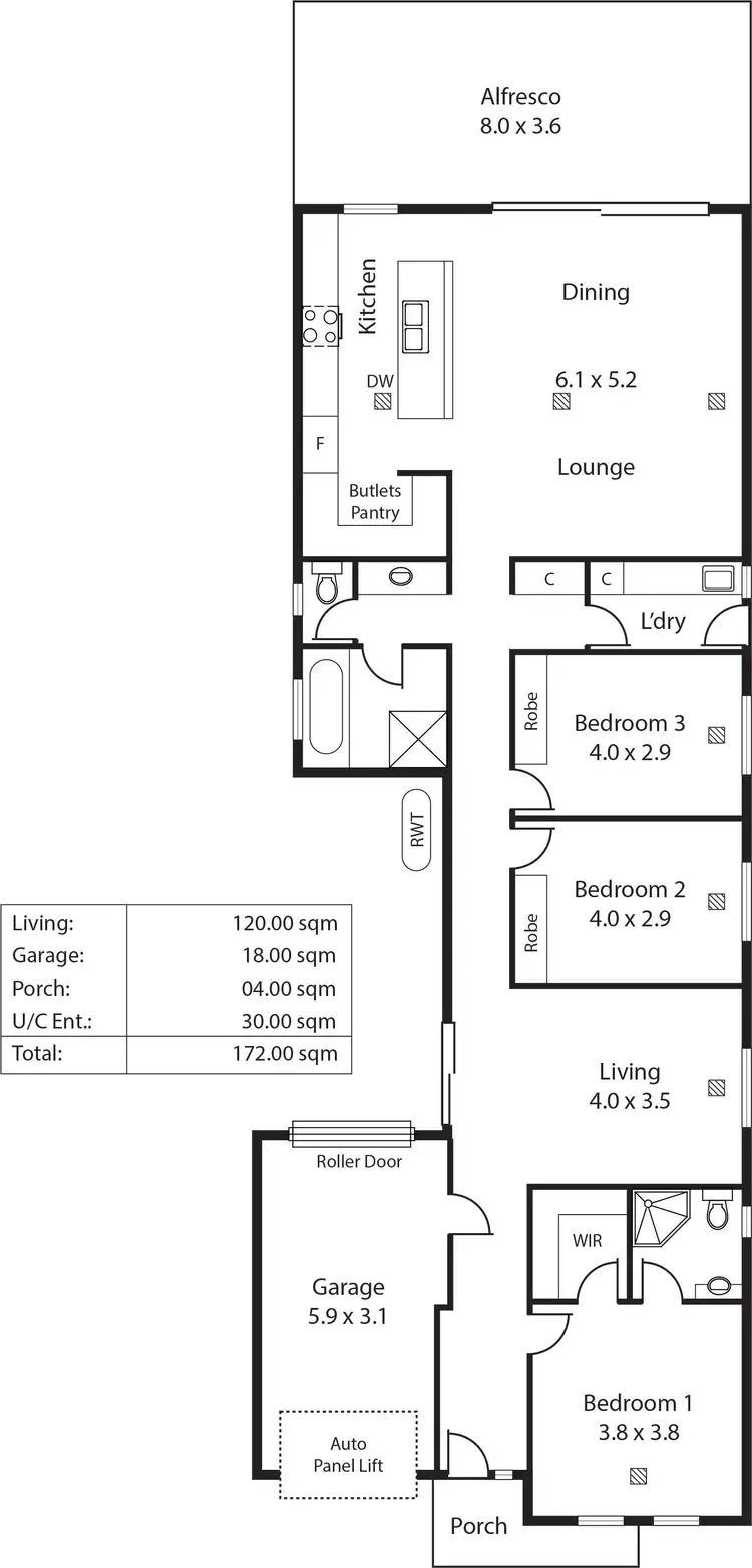 Floorplan of Homely house listing, 18A Melbourne Street, Sturt SA 5047