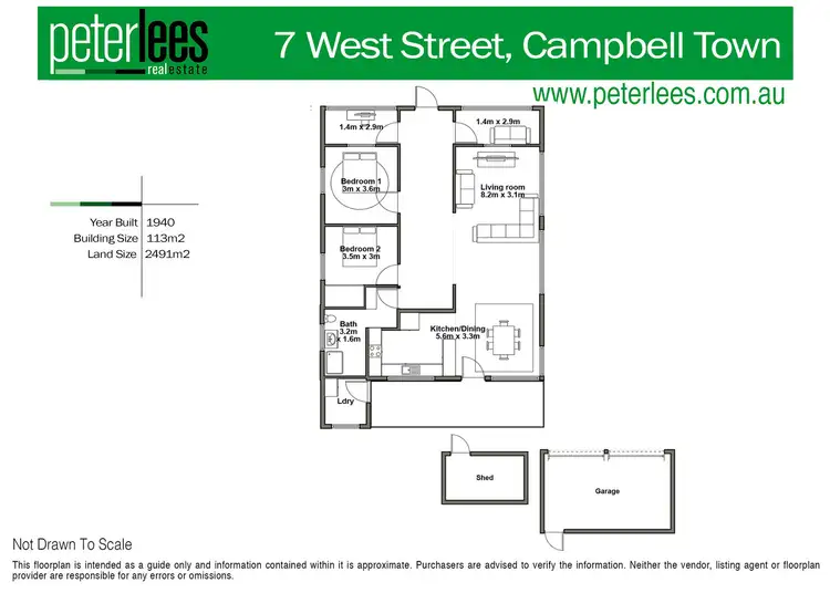 Floorplan of Homely house listing, 7 West Street, Campbell Town TAS 7210