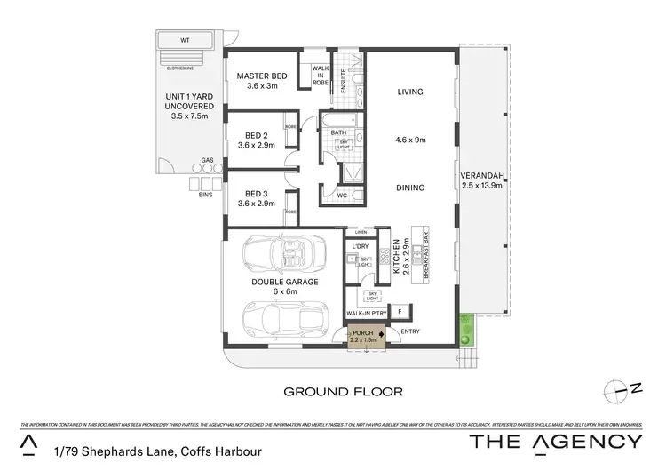 Floorplan of Homely house listing, 1/79 Shephards Lane, Coffs Harbour NSW 2450