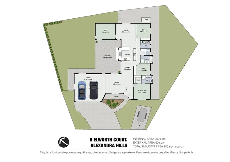 Floorplan of Homely house listing, 8 Elworth Court, Alexandra Hills QLD 4161