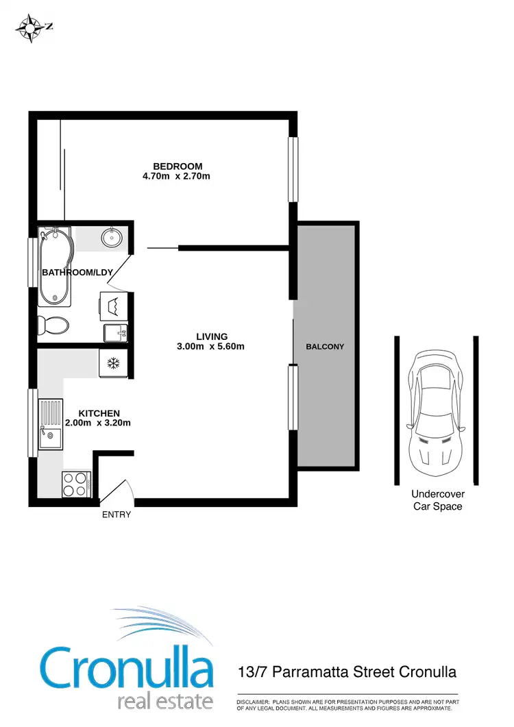Floorplan of Homely apartment listing, 13/7 Parramatta Street, Cronulla NSW 2230
