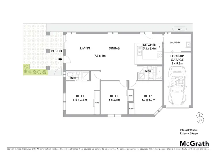 Floorplan of Homely villa listing, 1/14 Berith Street, Umina Beach NSW 2257