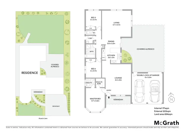 Floorplan of Homely house listing, 3 Acacia Lane, Waurn Ponds VIC 3216