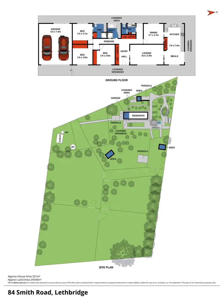 Floorplan of Homely house listing, 84 Smith Road, Lethbridge VIC 3332