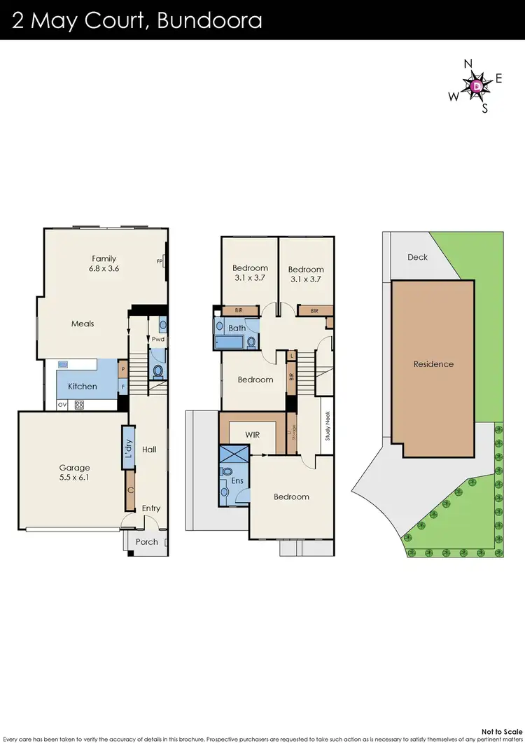 Floorplan of Homely house listing, 2 May Court, Bundoora VIC 3083