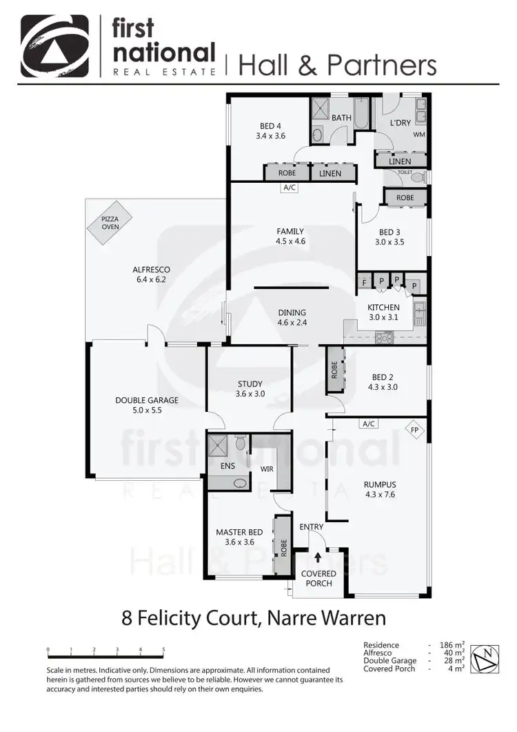 Floorplan of Homely house listing, 8 Felicity Court, Narre Warren VIC 3805