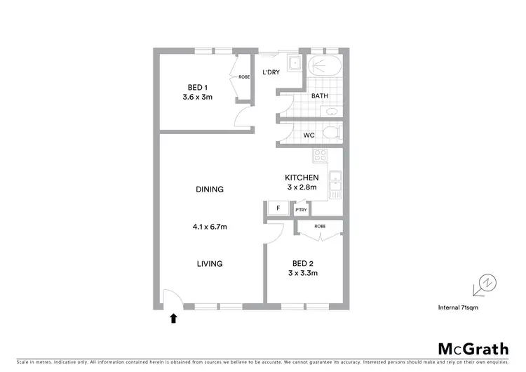 Floorplan of Homely unit listing, 3/18 Redpath Street, North Ward QLD 4810