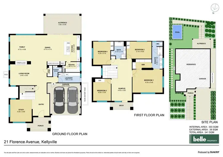 Floorplan of Homely house listing, 21 Florence Avenue, Kellyville NSW 2155