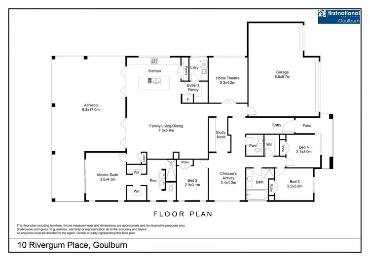 Floorplan of Homely house listing, 10 Rivergum Place, Goulburn NSW 2580