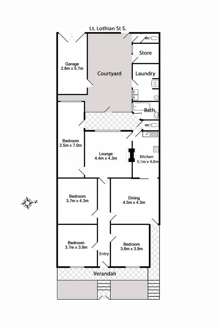 Floorplan of Homely house listing, 163-165 Abbotsford Street, North Melbourne VIC 3051