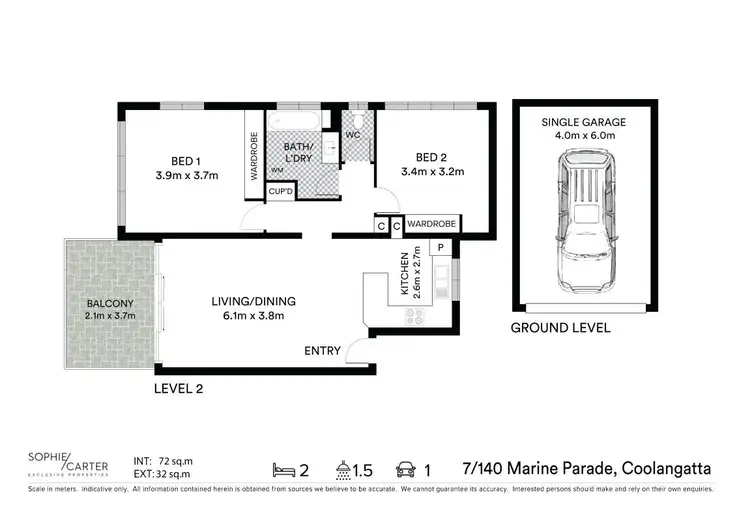 Floorplan of Homely unit listing, 7/140 Marine Parade, Coolangatta QLD 4225