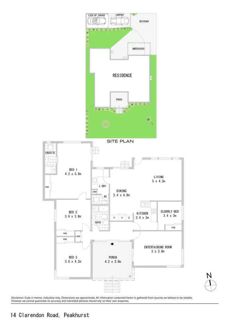 Floorplan of Homely house listing, 14 Clarendon Road, Peakhurst NSW 2210