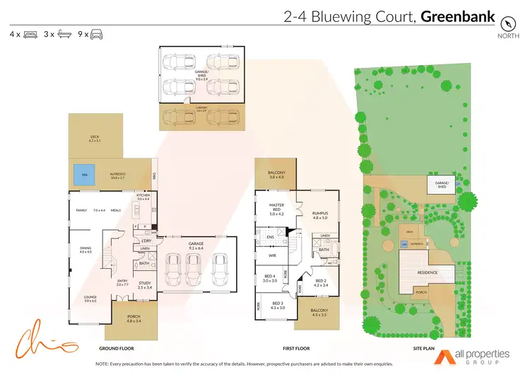 Floorplan of Homely house listing, 2-4 Bluewing Court, Greenbank QLD 4124