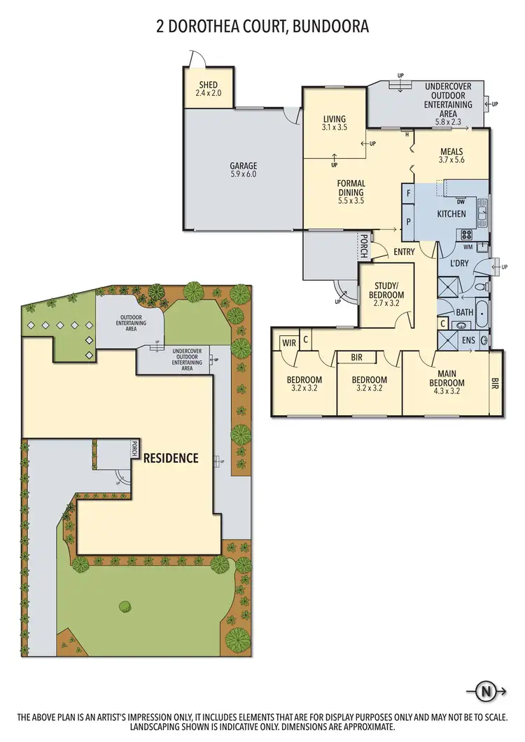 Floorplan of Homely house listing, 2 Dorothea Court, Bundoora VIC 3083