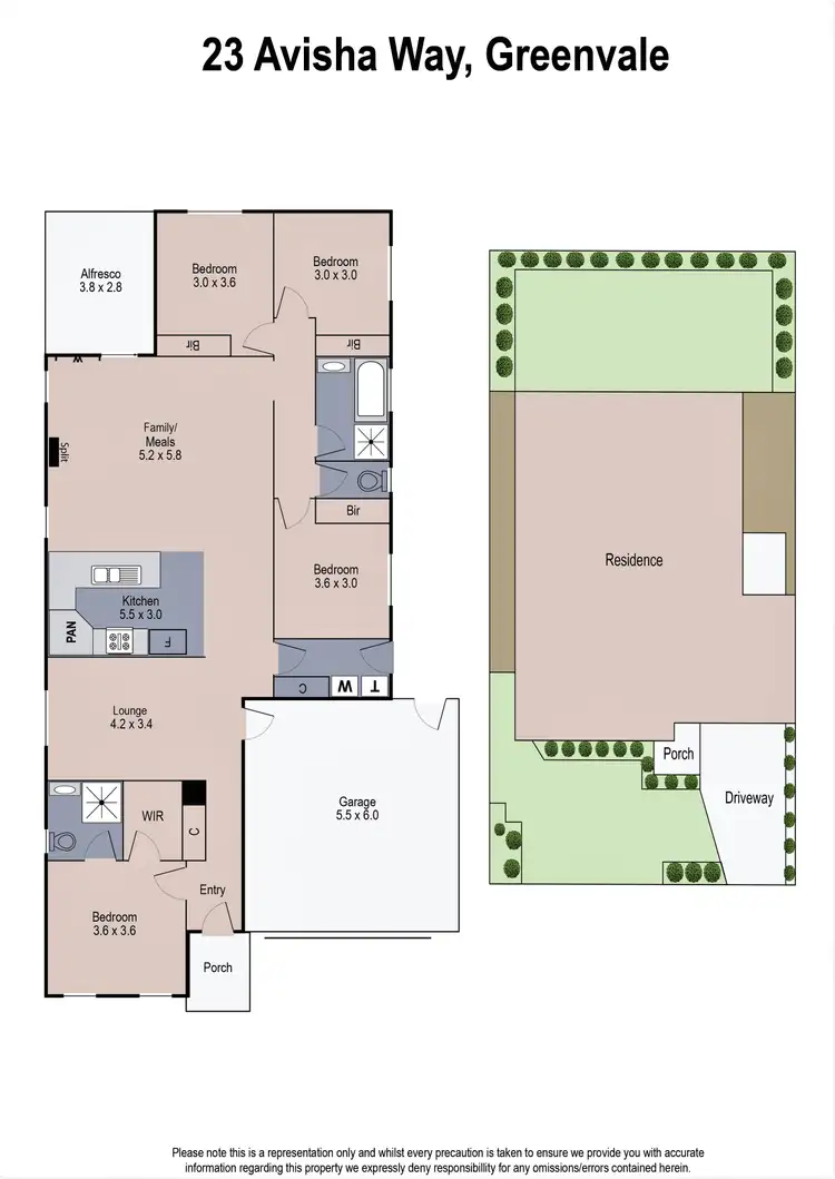 Floorplan of Homely house listing, 23 Avisha Way, Greenvale VIC 3059