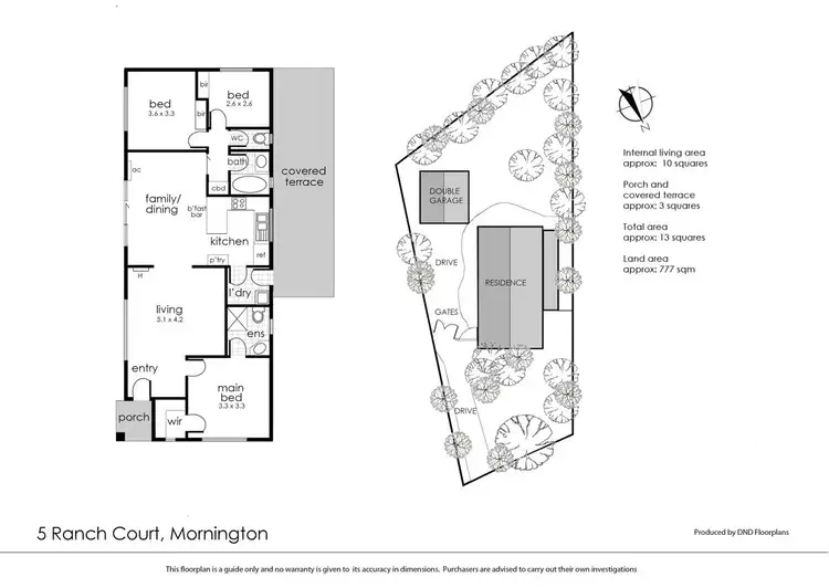 Floorplan of Homely house listing, 5 Ranch Court, Mornington VIC 3931