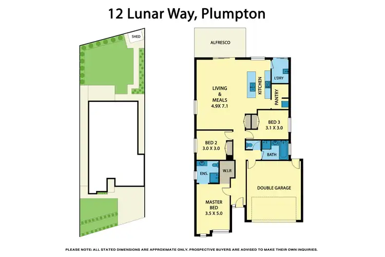 Floorplan of Homely house listing, 12 Lunar Way, Fraser Rise VIC 3336