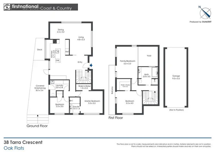 Floorplan of Homely house listing, 38 Tarra Crescent, Oak Flats NSW 2529