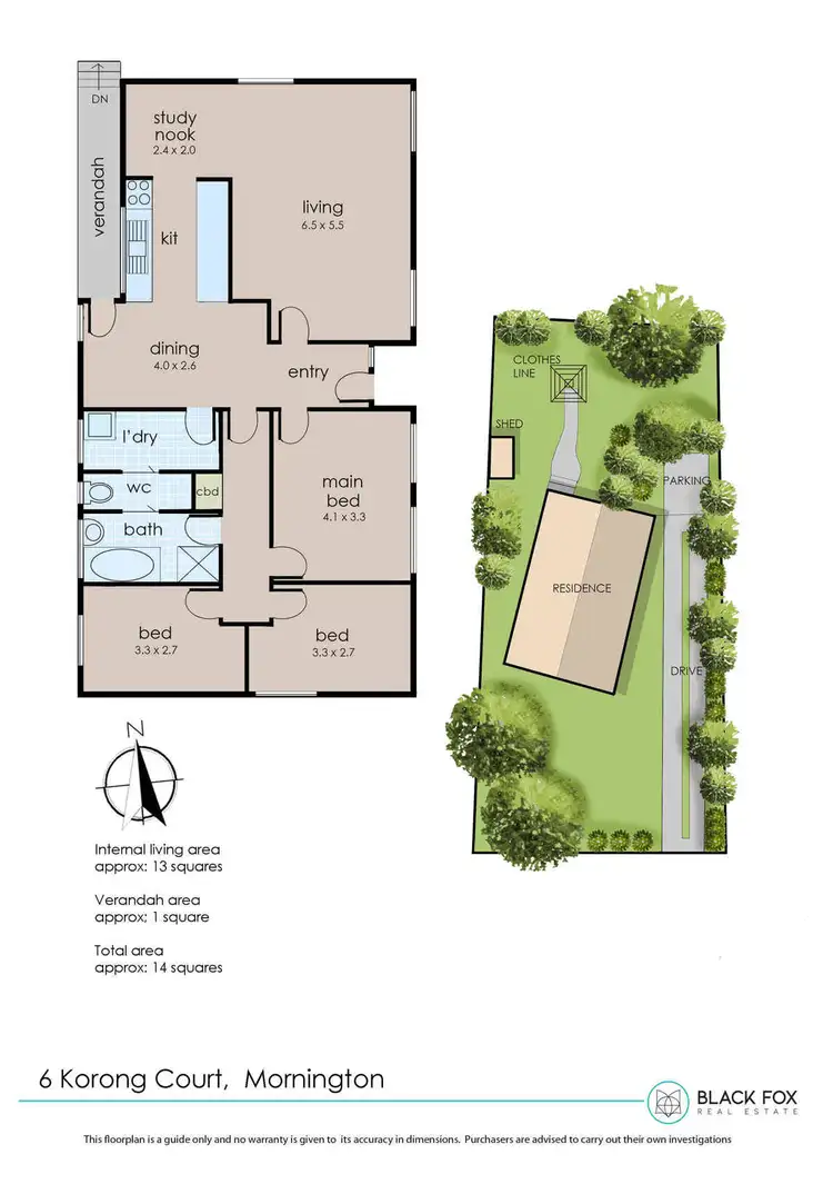 Floorplan of Homely house listing, 6 Korong Court, Mornington VIC 3931