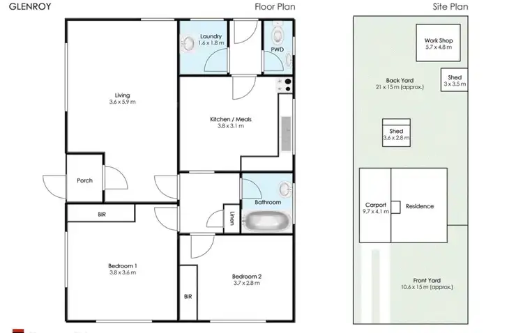 Floorplan of Homely house listing, 11 Rowan Street, Glenroy VIC 3046