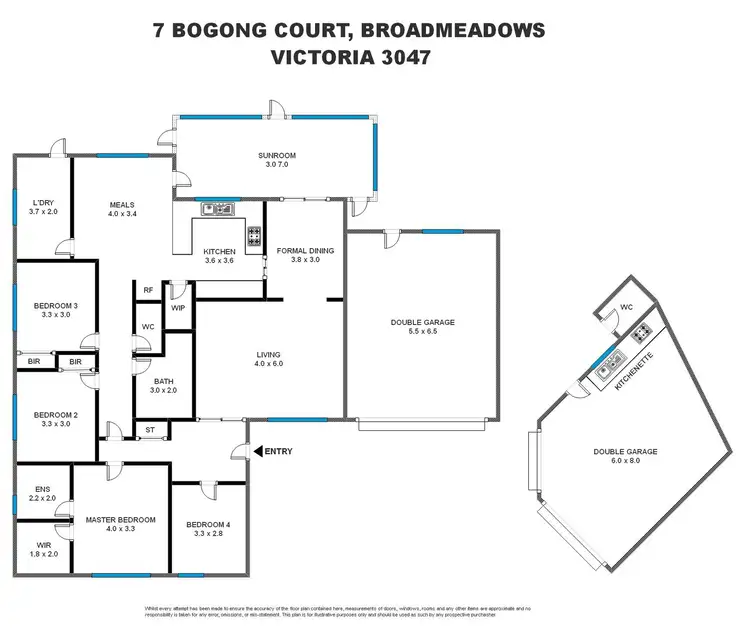 Floorplan of Homely house listing, 7 Bogong Court, Broadmeadows VIC 3047