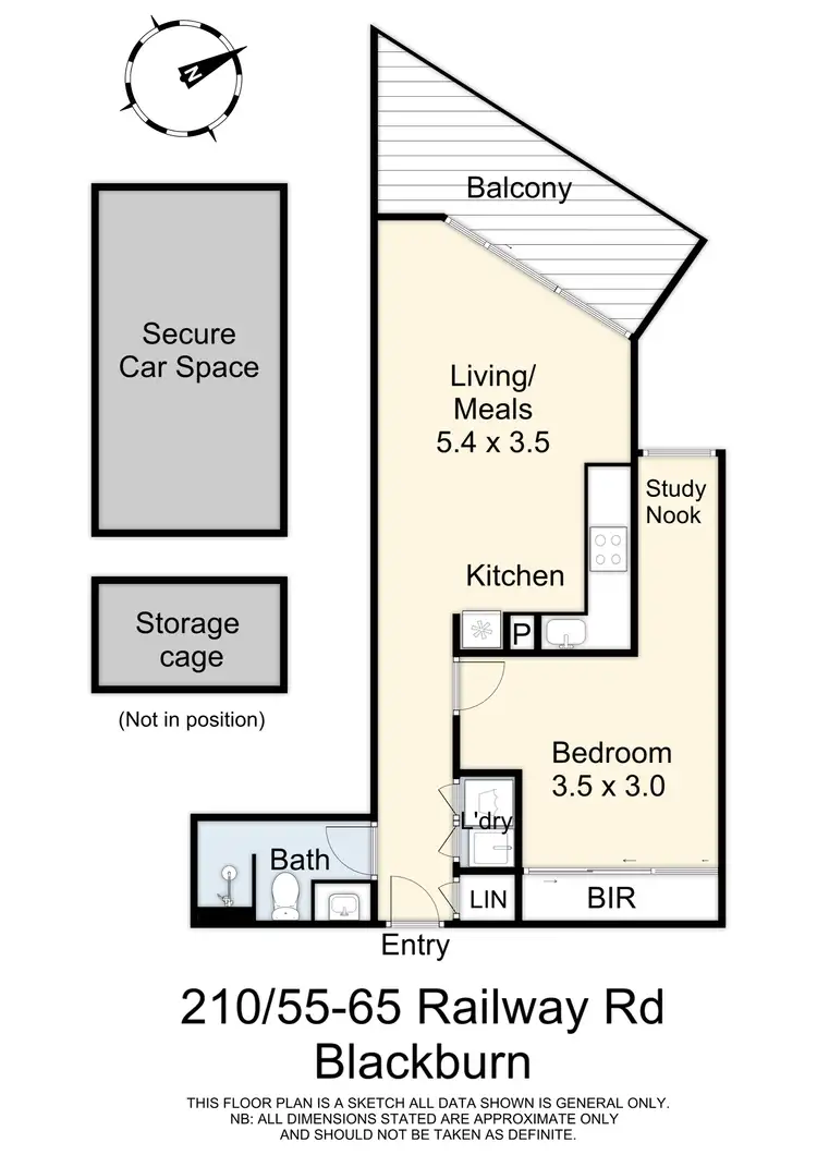 Floorplan of Homely apartment listing, 210/55-65 Railway Road, Blackburn VIC 3130