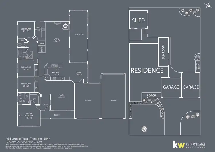 Floorplan of Homely house listing, 48 Sundale Road, Traralgon VIC 3844