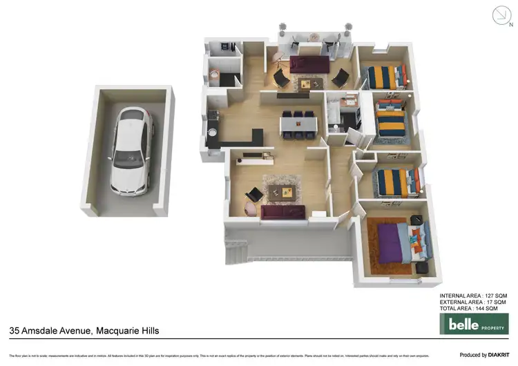 Floorplan of Homely house listing, 35 Amsdale Avenue, Macquarie Hills NSW 2285