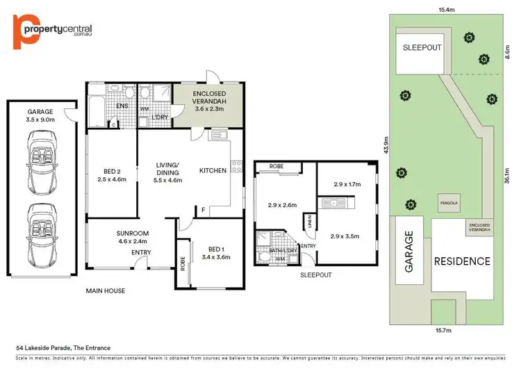 Floorplan of Homely house listing, 54 Lakeside Parade, The Entrance NSW 2261