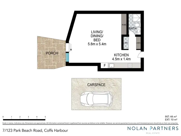 Floorplan of Homely apartment listing, 7/123 Park Beach Road, Coffs Harbour NSW 2450
