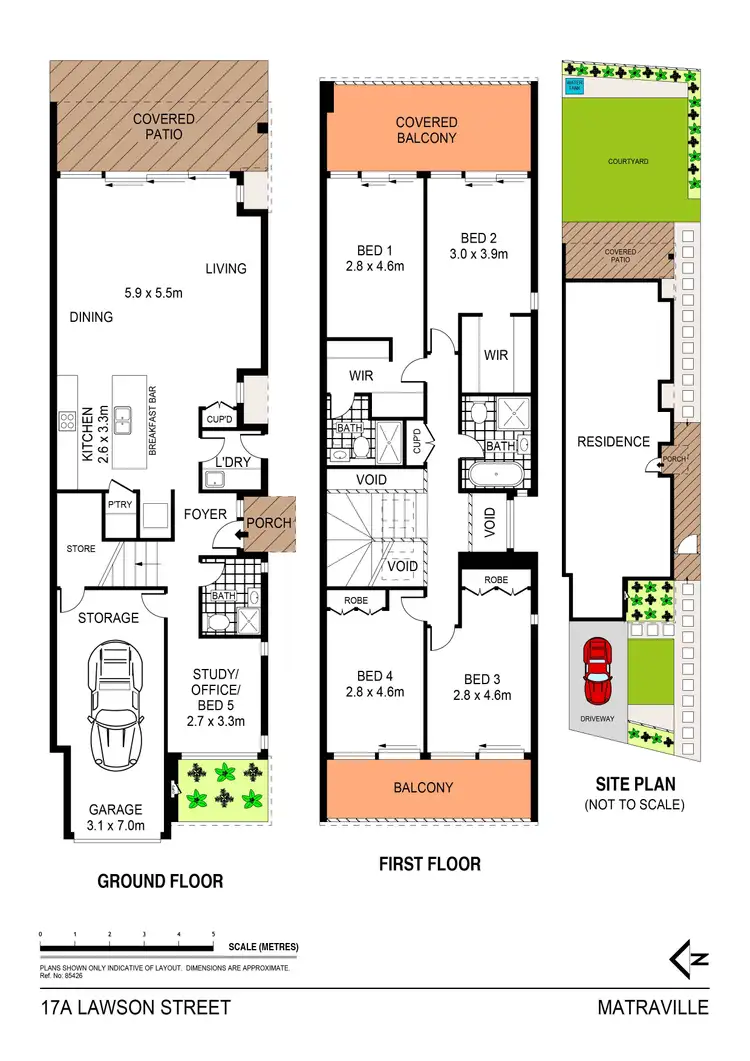 Floorplan of Homely semi-detached listing, 17A Lawson Street, Matraville NSW 2036