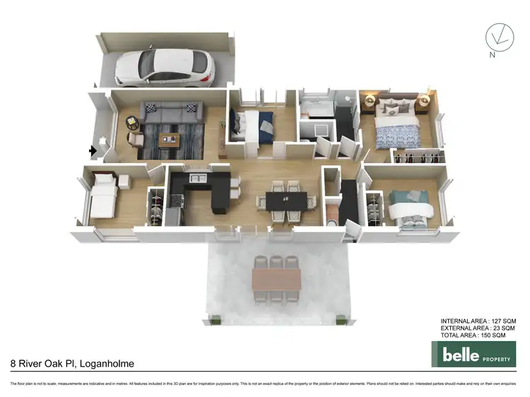 Floorplan of Homely house listing, 8 River Oak Place, Loganholme QLD 4129