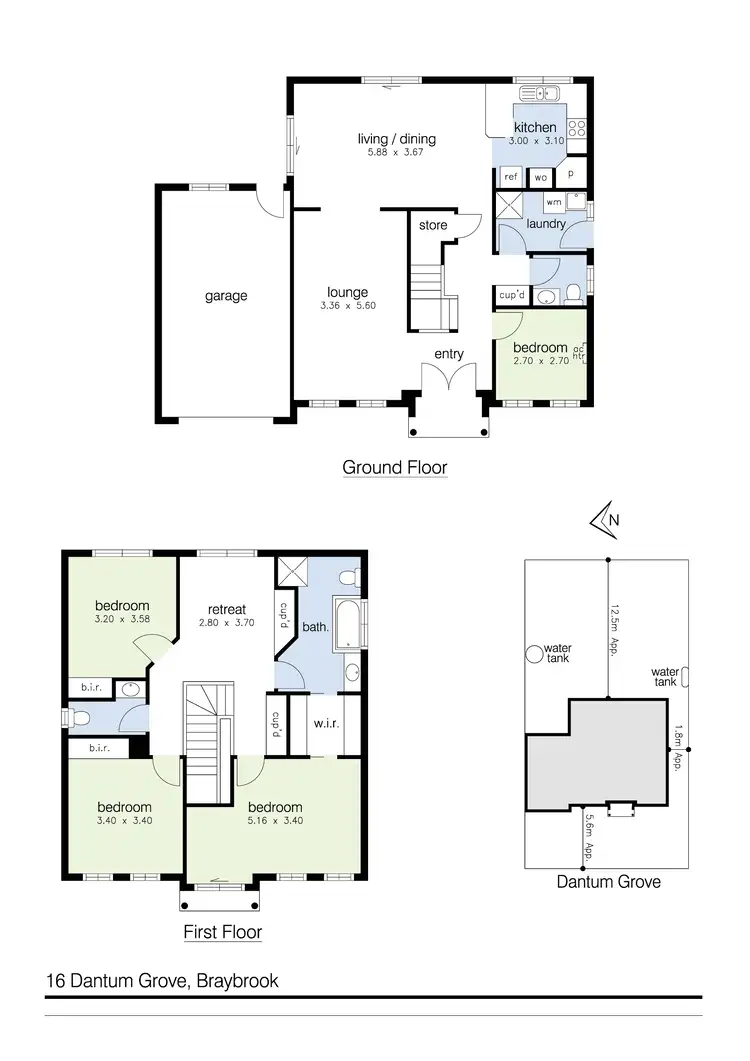 Floorplan of Homely house listing, 16 Dantum Grove, Braybrook VIC 3019