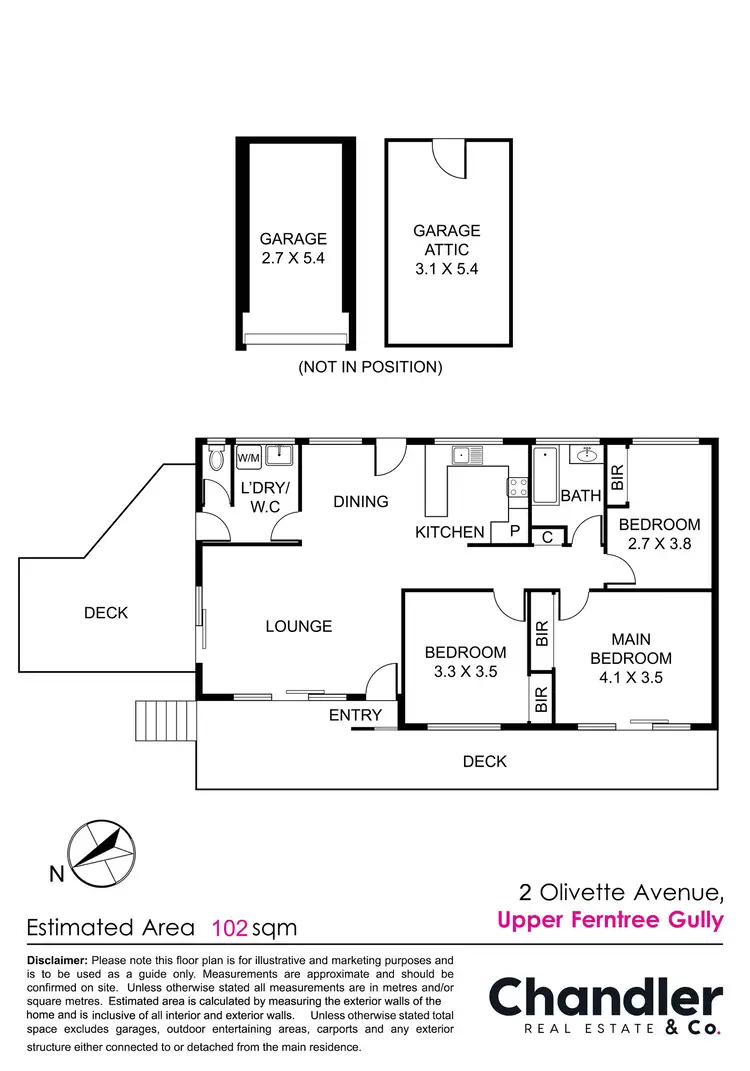 Floorplan of Homely house listing, 2 Olivette Avenue, Upper Ferntree Gully VIC 3156