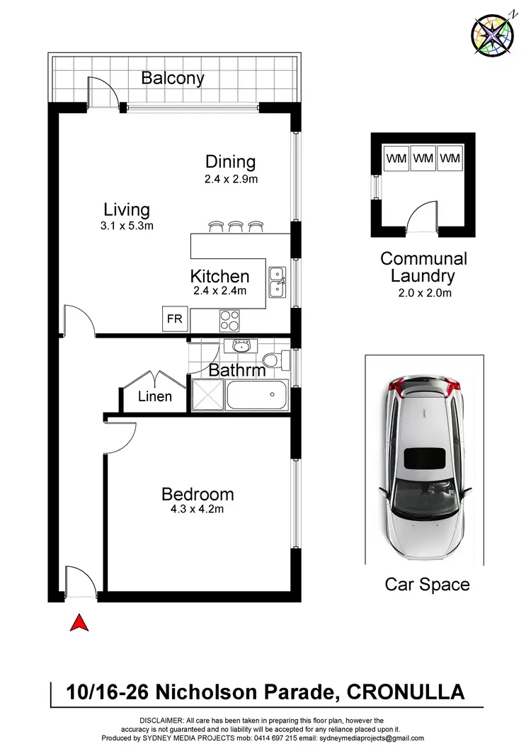 Floorplan of Homely unit listing, 10/16-24 Nicholson Parade, Cronulla NSW 2230