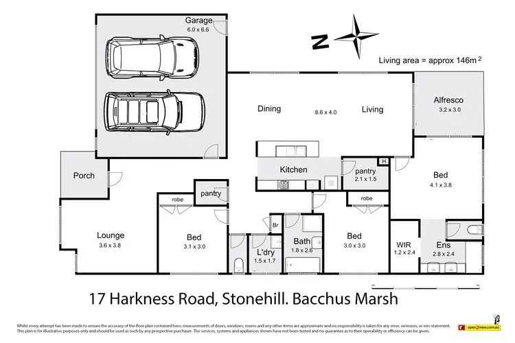 Floorplan of Homely house listing, 17 Harkness Road, Maddingley VIC 3340